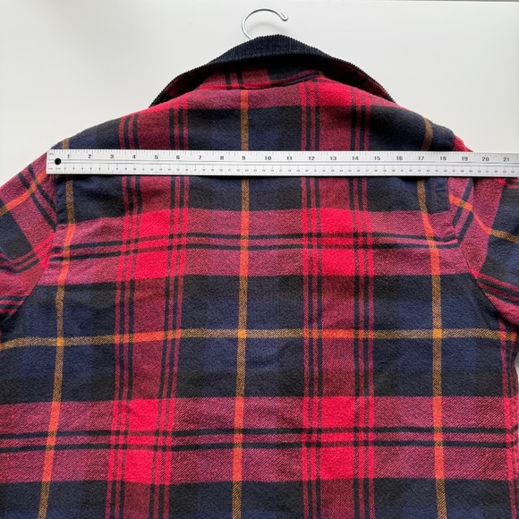 American Eagle Flannel Jacket Red Plaid Size L - Picture 10 of 13
